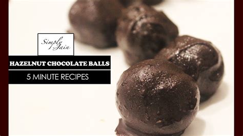 5 Minutes Hazelnut Chocolate Balls Recipe How To Make Easy Chocolate