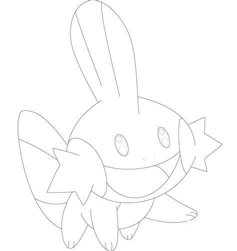 Mudkip Coloring Page Colouringpages