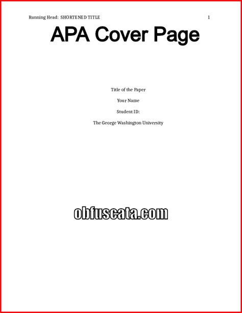 Apa Cover Page Apa Title Page For Students And Professionals 2020