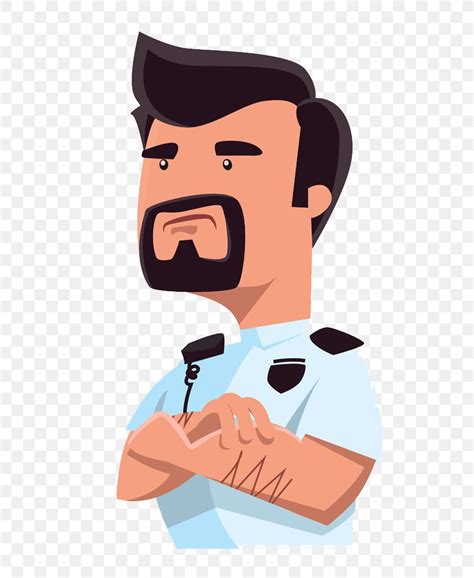 Security Guard Drawing Police Officer Cartoon Png 736x1000px