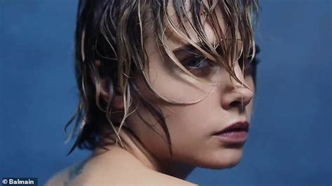Cara Delevingne Strips Down Underneath Her Blazer After Going Nude For Racy New Balmain Campaign