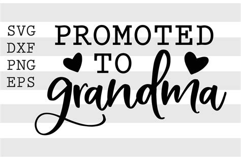 Promoted To Grandma Svg By Spoonyprint Thehungryjpeg