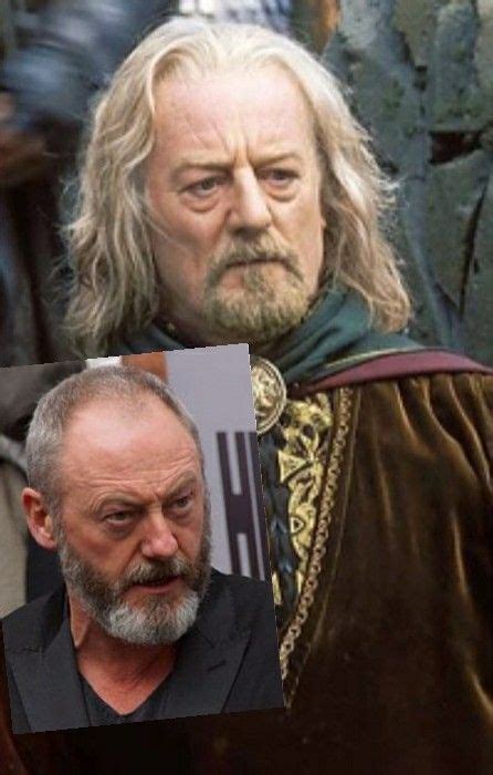 liam cunningham inset game of thrones amd bernard hill lord of the rings two towers wow