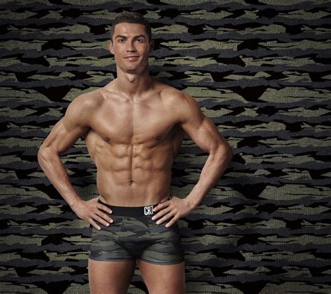 Scorching Hot A Shirtless Cristiano Ronaldo Shows Off His Toned Torso