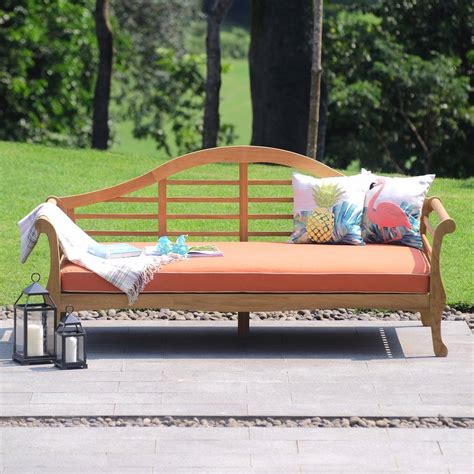 See more ideas about outdoor daybed, daybed, outdoor. Lutyens Solid Teak Wood Outdoor Daybed | Outdoor daybed ...