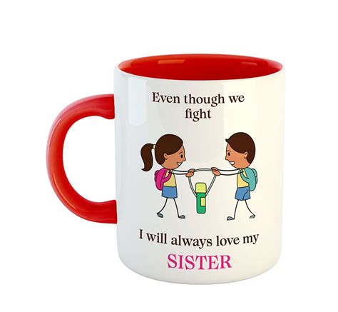 Buy Artbug™ I Love My Sister Ceramic Coffee Mug Best Rakhi T For Sister Brother