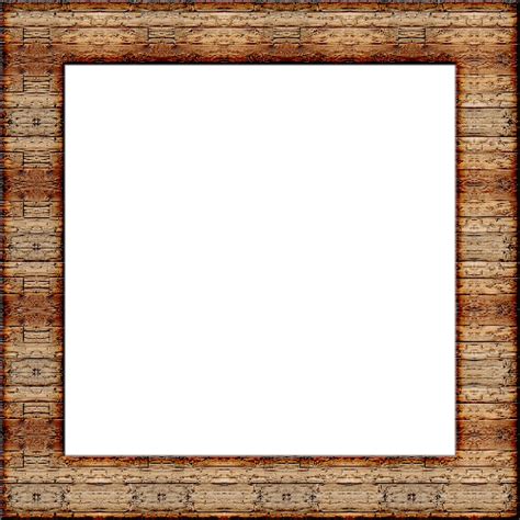 Wood Square Picture Frame Free Printable Papercraft Templates