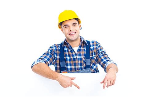 1800 Happy Construction Worker Pointing Stock Photos Pictures
