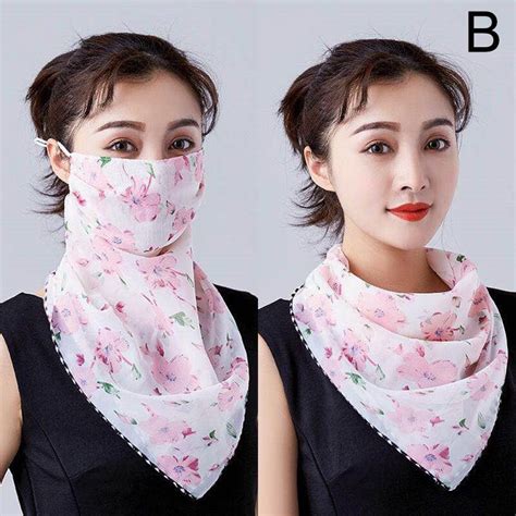Pc Outdoor Cycling Face Mask Protection Scarf Women Neck Scarf Masks Scarves Summer Windproof