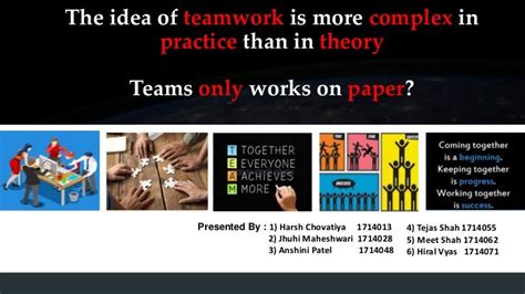 Teamwork Theory Vs Practical