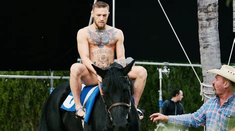 Conor Mcgregor Gets Naked For Worlds Richest Horse Race Cnn