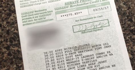 Menards Rebate Check NEVer Received