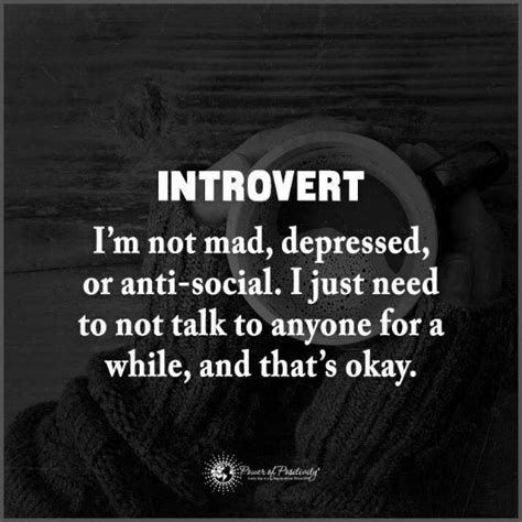 Introvert I Am Not Mad Depressed Or Anti Social I Just Need To Not