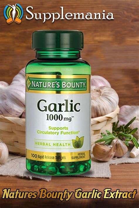 Dietary Supplement With Garlic Dietsupl