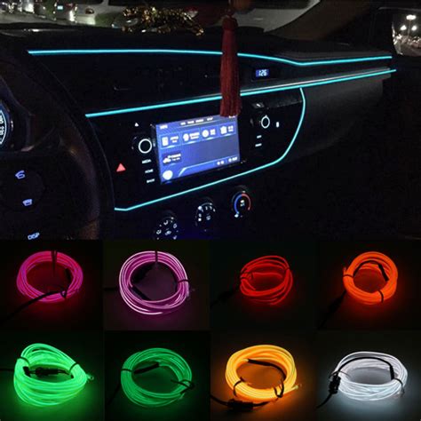 5m Car Interior Lights Usb Decorative Lamp El Wiring Led Cold Lights