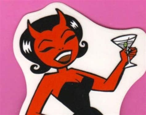 2003 She Devils Hot Rod Stickers Martini Devil Demon Etsy