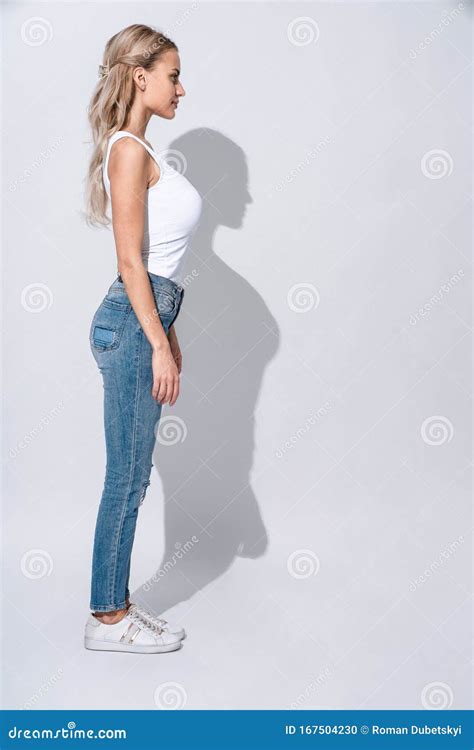 Dangerously Beautiful Full Length Portrait Of Attractive Young Woman