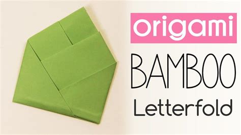 Origami Bamboo Letter Fold Paper Kawaii