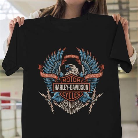 Legendary Harley Davidson Eagle T Shirt Unisex S Xl Motor Etsy