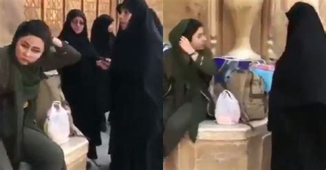 moral police ask this woman to wear her hijab properly her reaction is breaking the internet