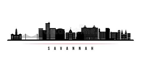 Savannah Skyline Silhouette Stock Illustrations 70 Savannah Skyline