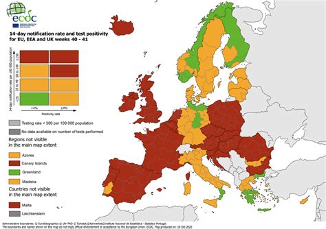 Da domenica lombardia, sicilia e provincia di bolzano sono rosse. Coronavirus Covid-19: mappa europea dei positivi. Francia ...