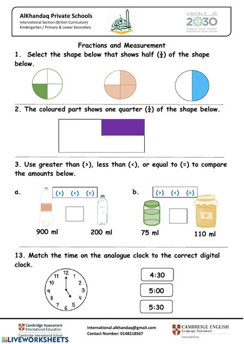 Fractions Of An Inch Worksheet Measurement Worksheets Free Printable