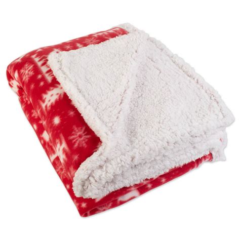 Christmas Sherpa Fleece Throw Blanket 50x60 Reindeer