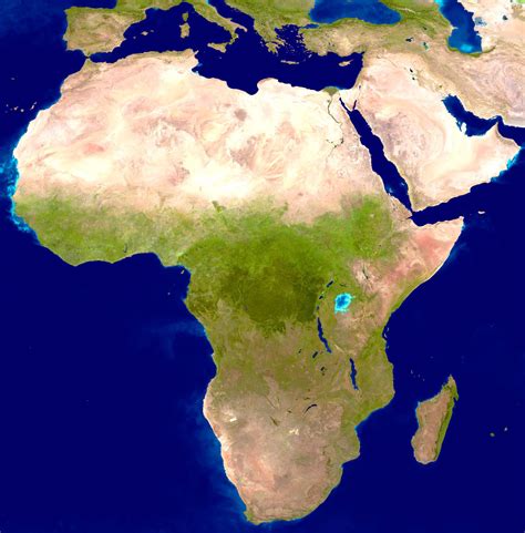 Mapa Grande Por Satélite Detallada De África África Mapas Del Mundo