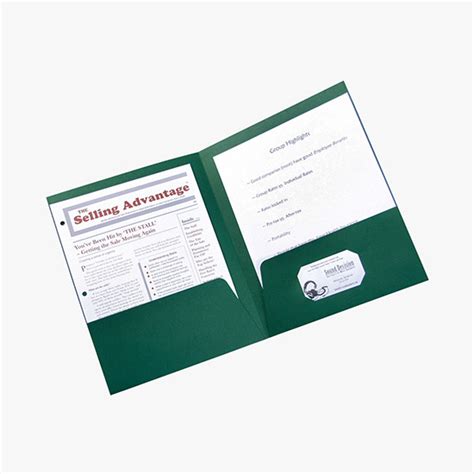 Get folder personalized business cards or make your own from scratch! Linen Presentation Folder - Offset Printed - Business Card ...