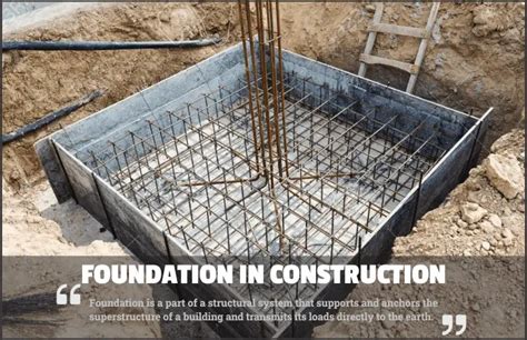 Foundation In Construction Types Methods And Procedure