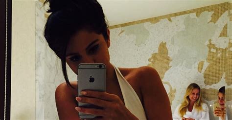 selena gomez strips down to her underwear for sexy selfie huffpost