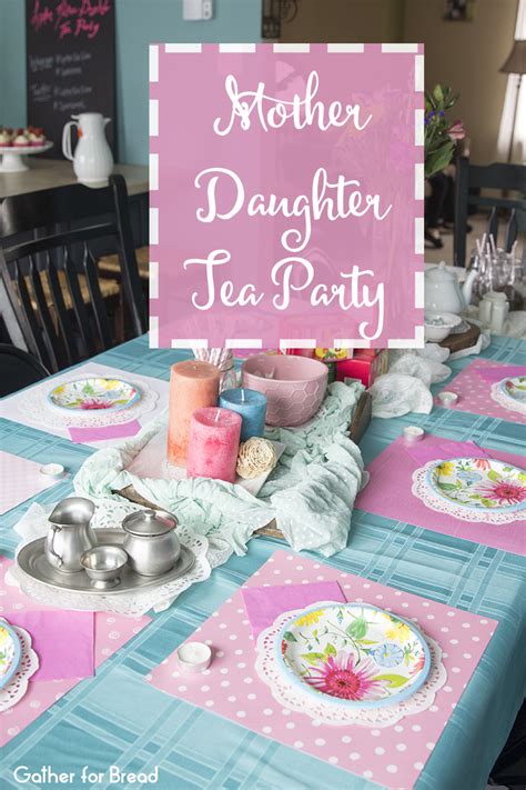Mother Daughter Tea Party Gather For Bread