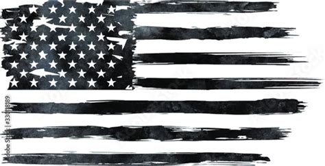 Usa Flag Watercolor Flag Distressed American Flag Usa Flags Eps 10