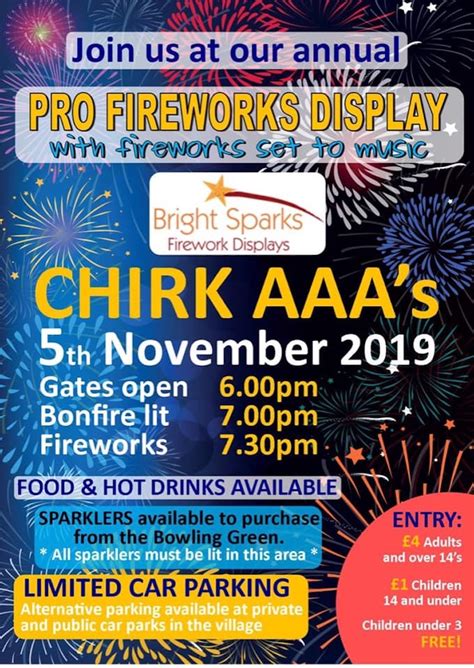 Wrexham Bonfire Night And Firework Displays 2020