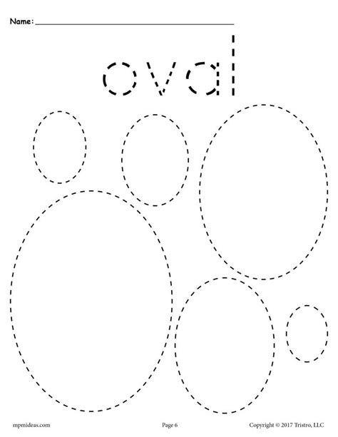 FREE Ovals Tracing Worksheet - Tracing Shapes Worksheets ...