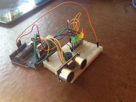 Arduino Distance Detector With A Buzzer And Leds 7 Steps Instructables
