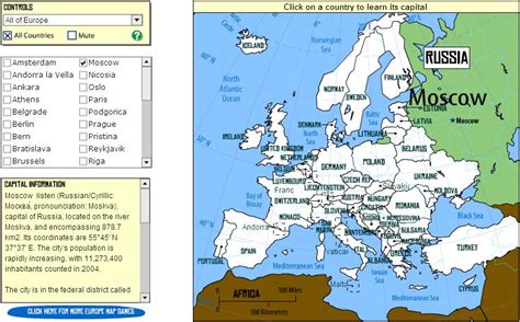 Sheppard software asia level 1. Sheppard Software Europe Map : Interactive Map Of Europe Oceans And Lakes Of Europe Game ...