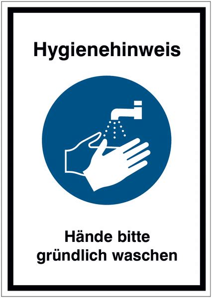 16.73 € covid 19 schild 75x125. Hände bitte gründlich waschen - Hinweisschild mit ...