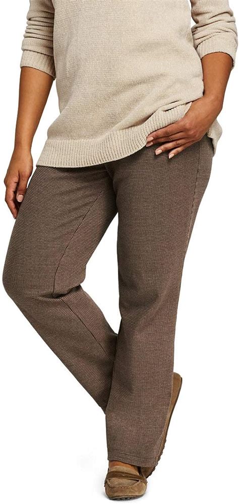 Amazon Com Lands End Women S Plus Size Sport Knit Elastic Waist Pants