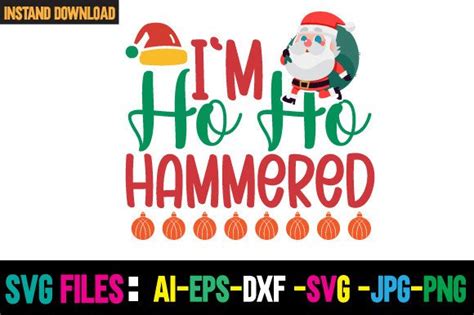 I M Ho Ho Hammered Svg Cut File Graphic By Creativecraft · Creative Fabrica