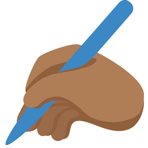 Writing Hand Emoji Clipart Free Download Transparent Png Creazilla