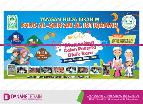 Contoh Desain Spanduk Banner Perpisahan Wisuda Paud Contoh Desain Images