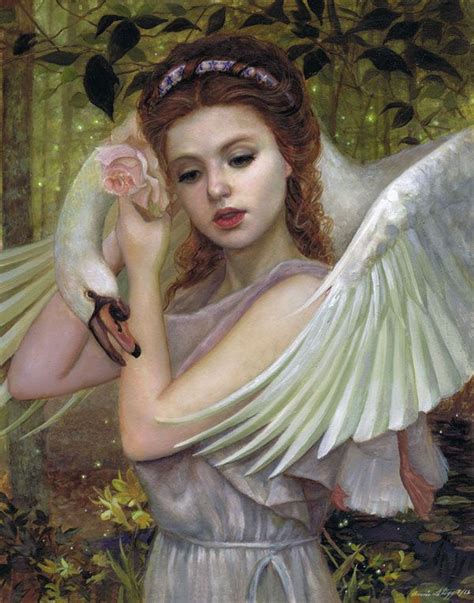 Leda And The Swan By Pinkparasol On Deviantart Beautiful Paintings