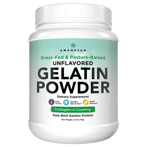 Premium Grass Fed Gelatin Powder 1kg Amandean