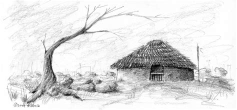 Thatched Roof Mud Hut, Baguio, Luzon, PI