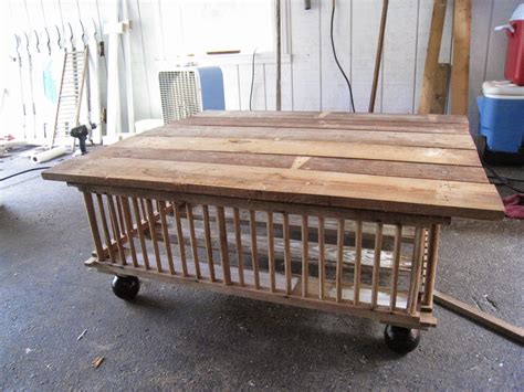 Repurposed For Life From Chicken Crates To Coffee Table