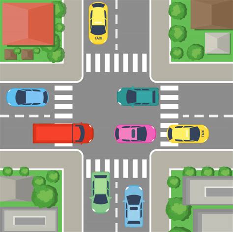Road Intersection Illustrations Royalty Free Vector Graphics And Clip