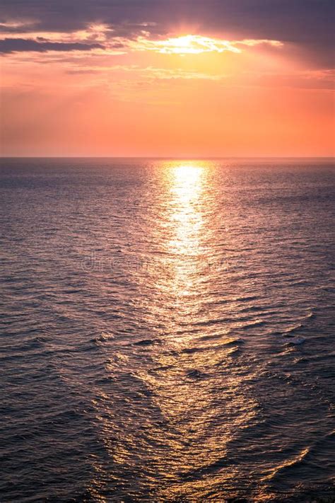 Wonderful Dusk Over Calm Ocean In Summer Stock Photo Image Of Ocean