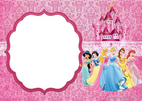 Free Printable Disney Princess Invitation Templates Download Hundreds